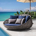 Ratan Outdoor Sunbed Cane Day Bed